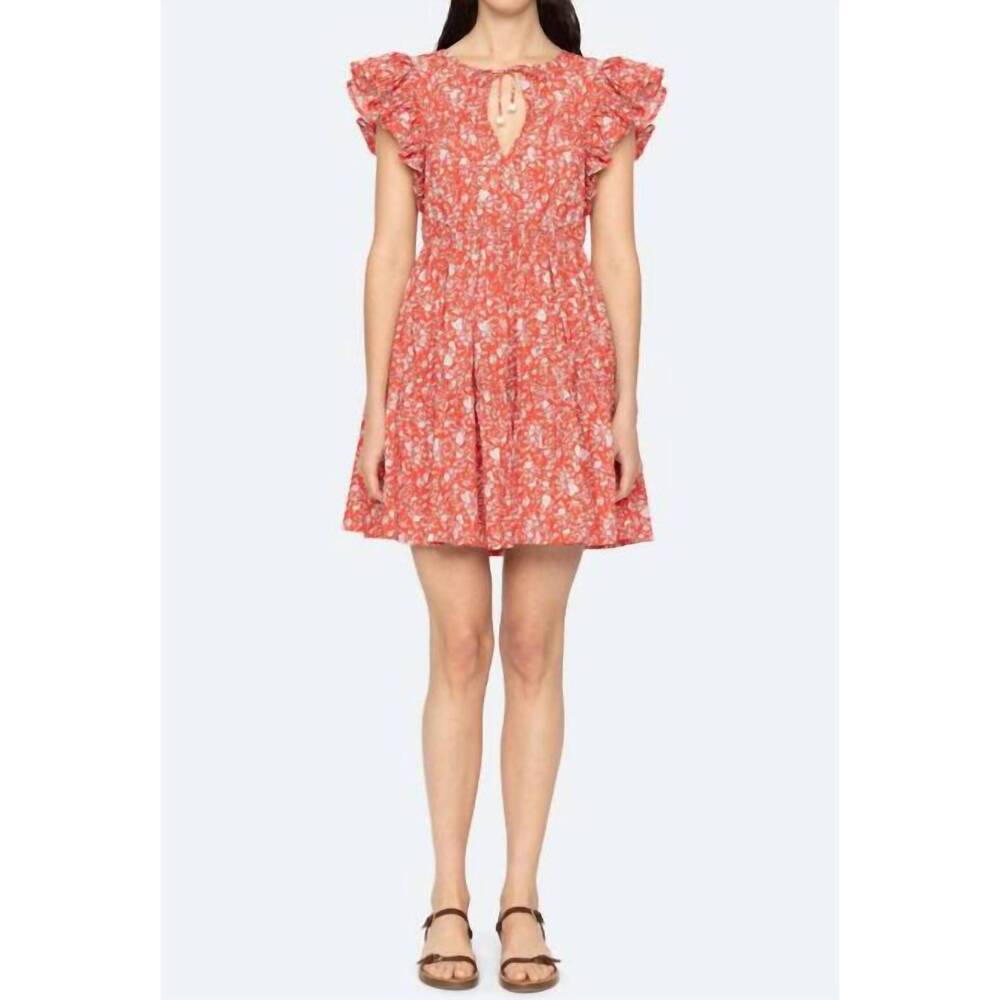 NEW SEA lucille tunic dress in red